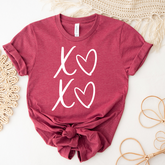 XO XO valentines t-shirt