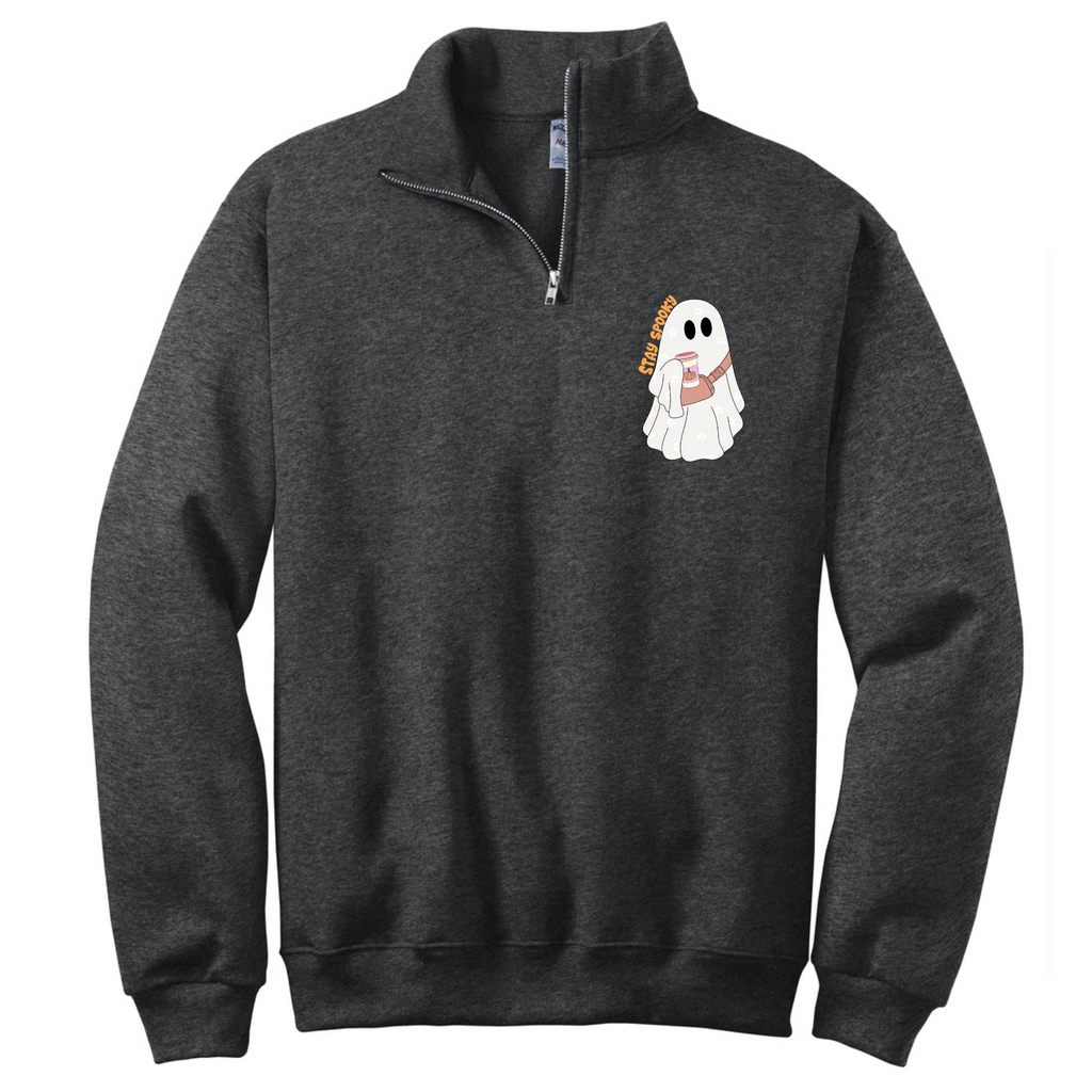 Stay Spooky Ghosty Quarter Zip