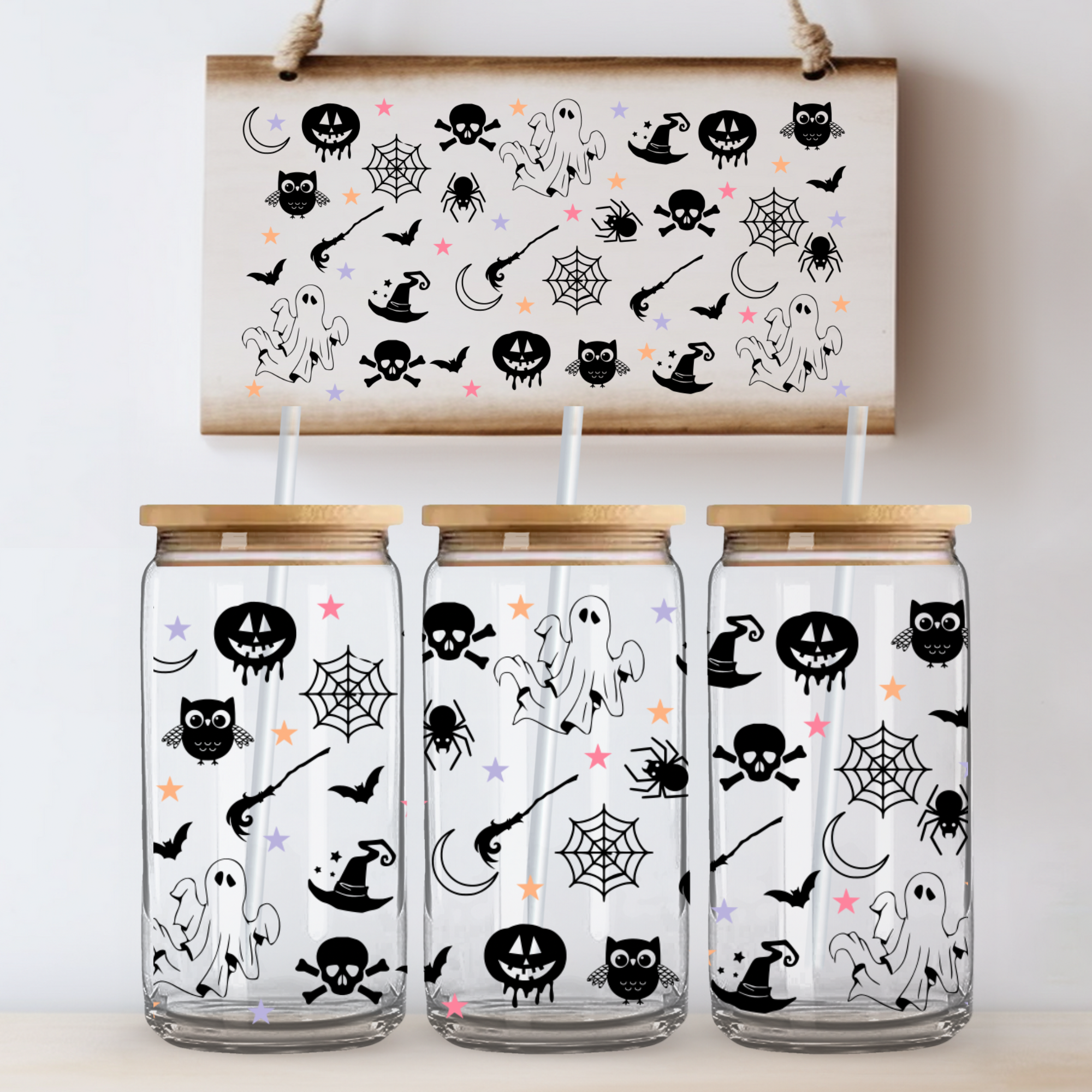 Halloween Glass Cup