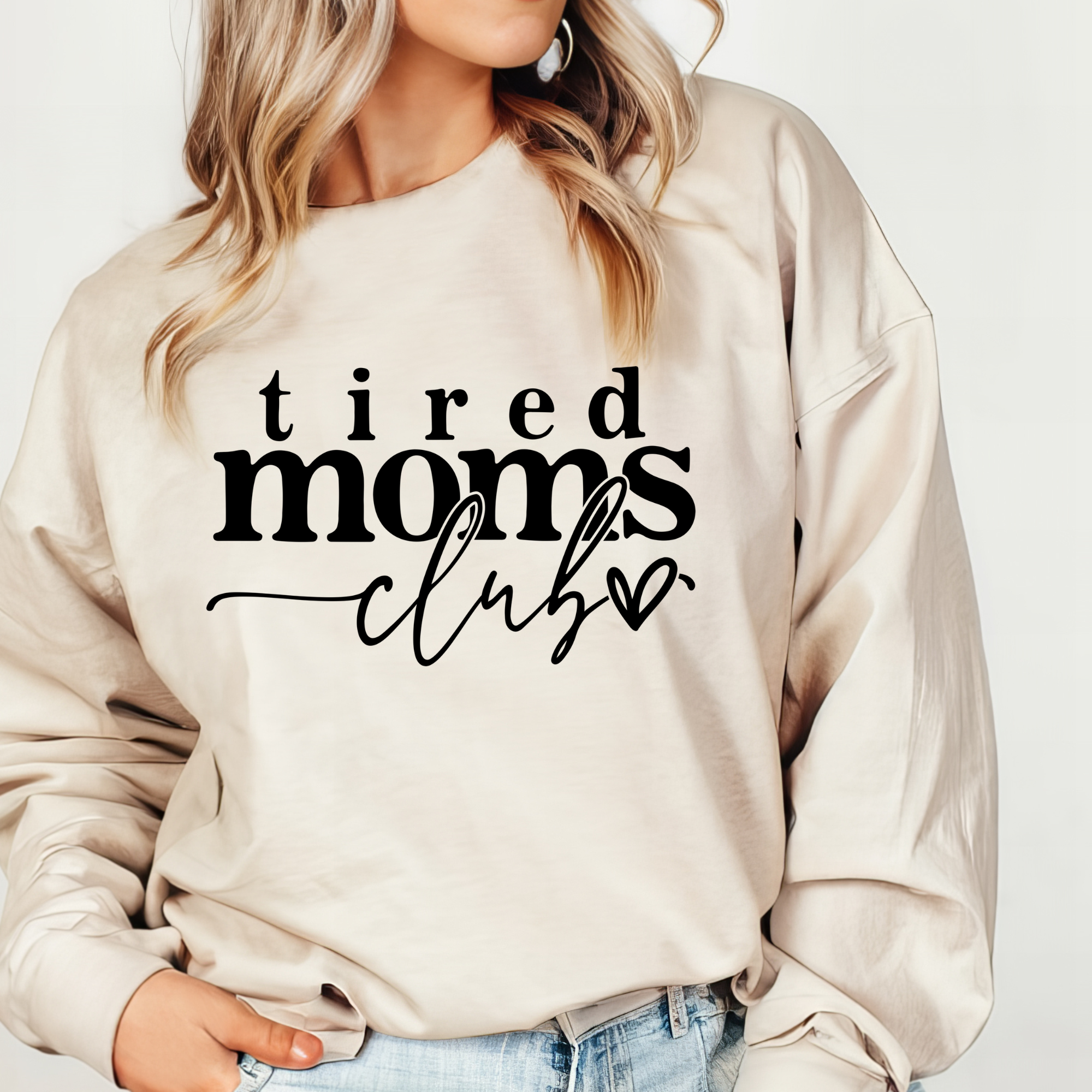 Tired Moms Club Sweater