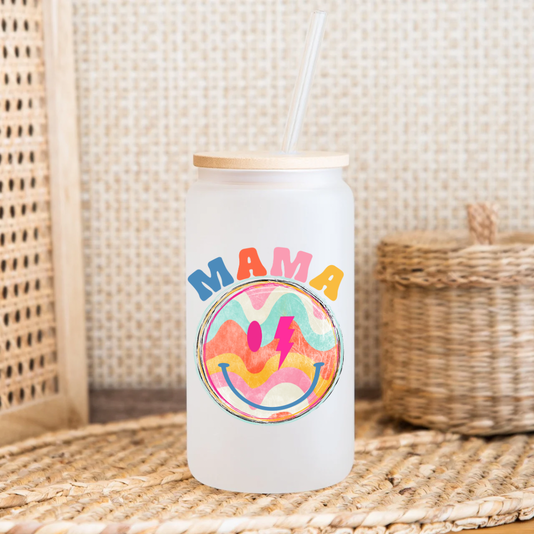 Mama glass cup
