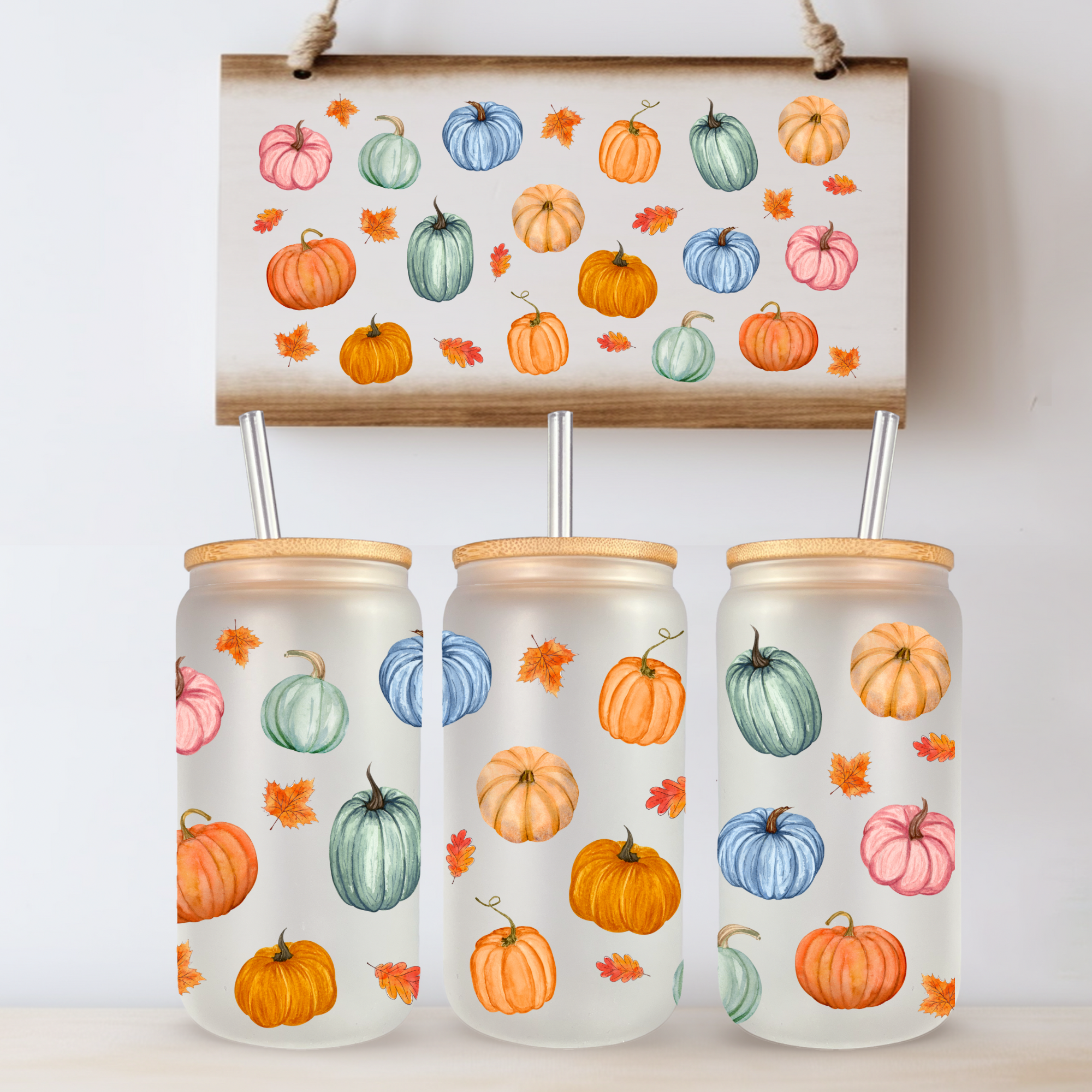 Colorful pumkin cup