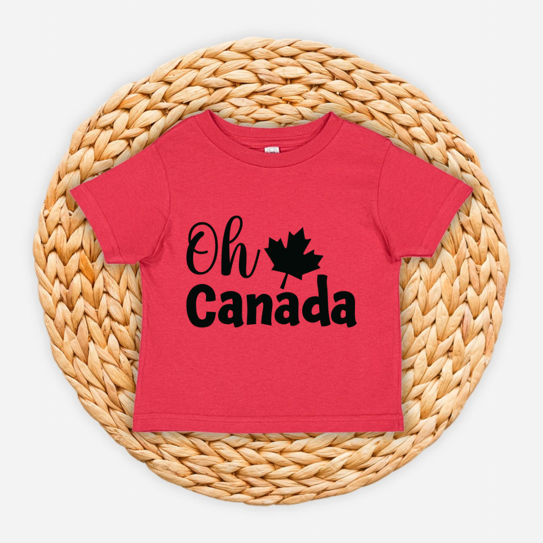 Youth and Toddler oh Canada day T-shirt