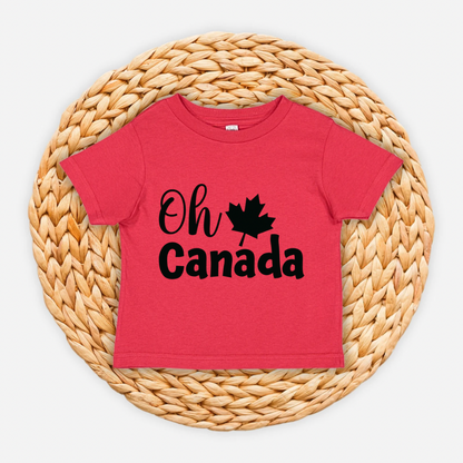 Youth and Toddler oh Canada day T-shirt