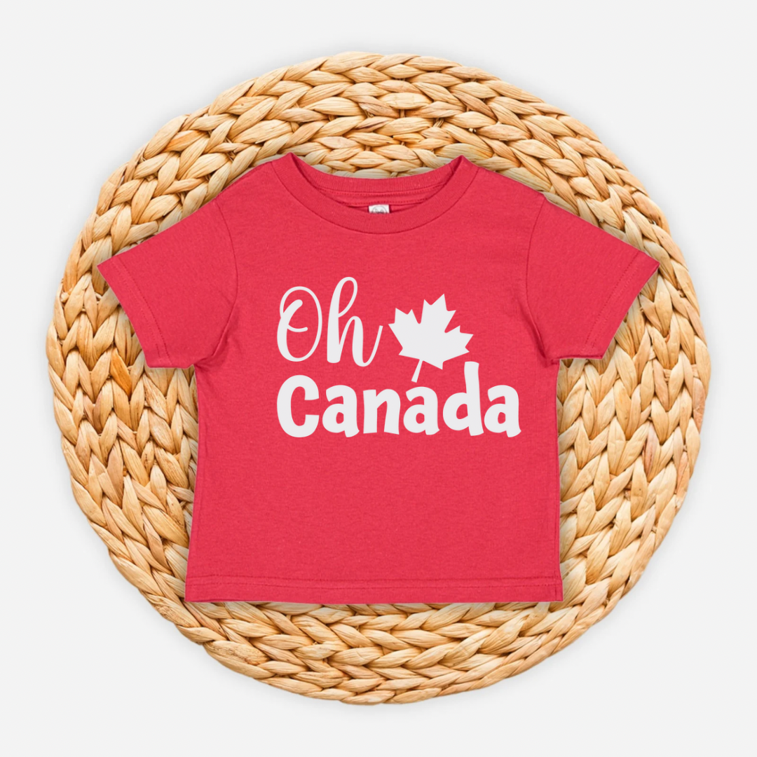 Youth and Toddler oh Canada day T-shirt