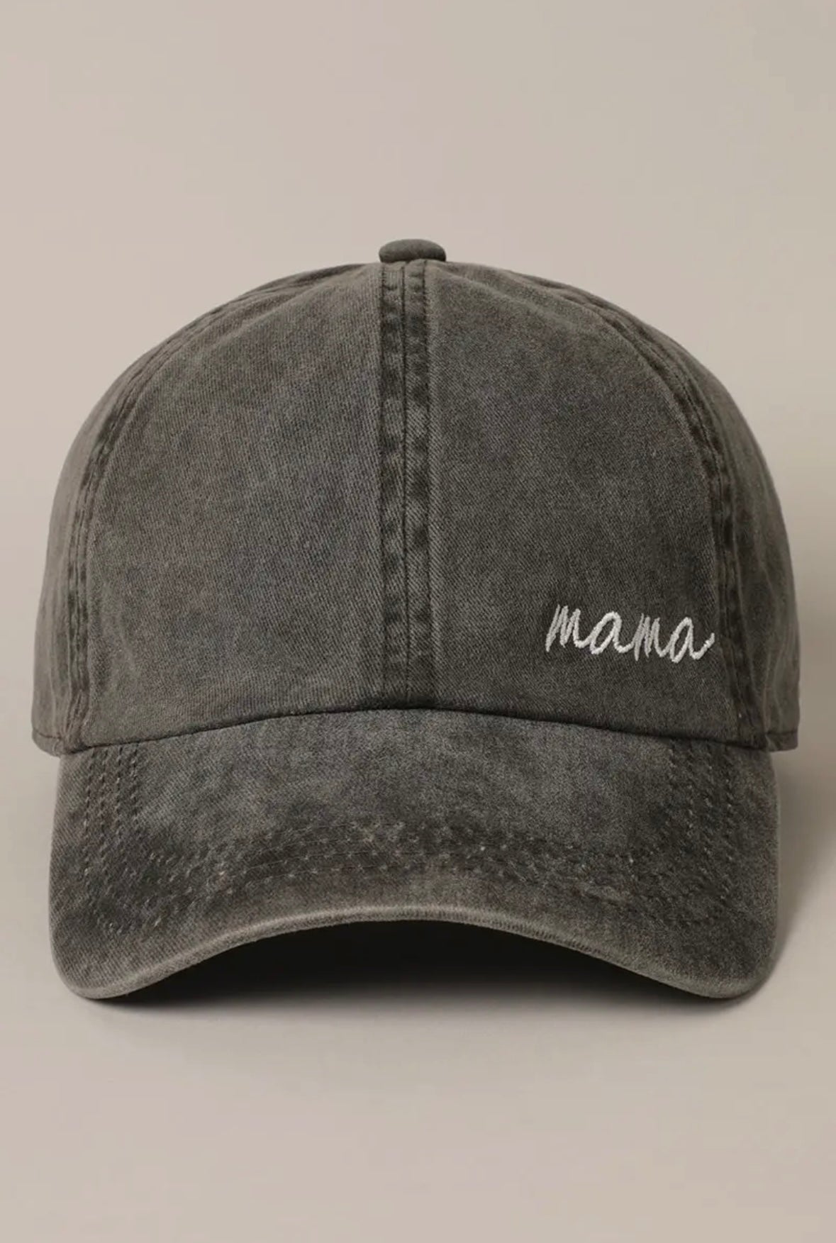 "mama" embroidered baseball cap