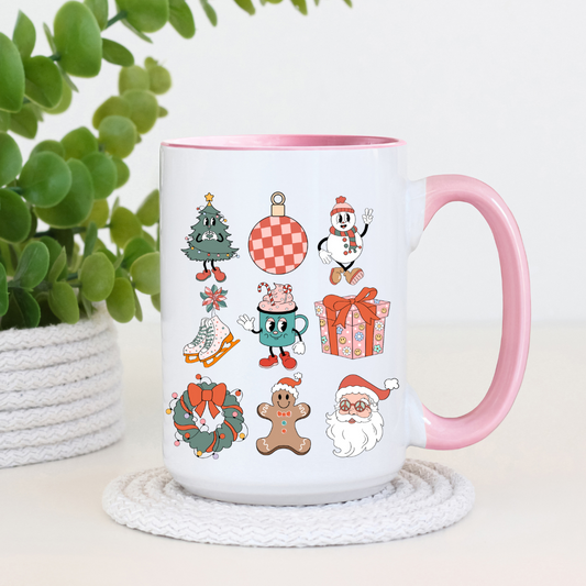 Retro Christmas Mug