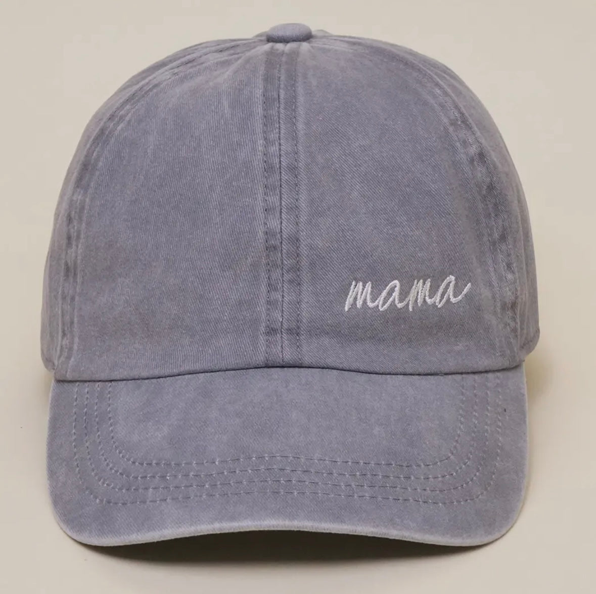 "mama" embroidered baseball cap
