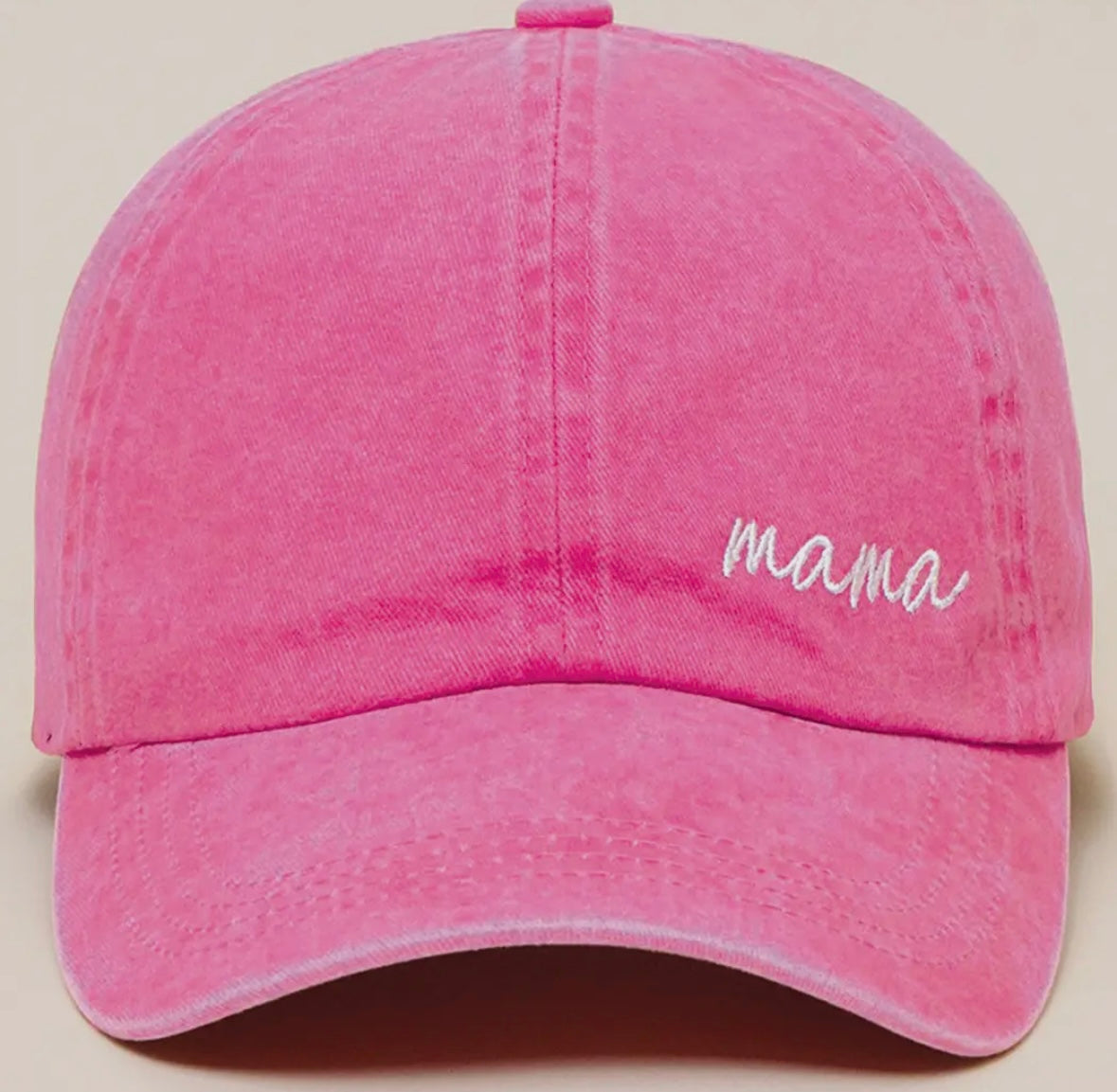 "mama" embroidered baseball cap