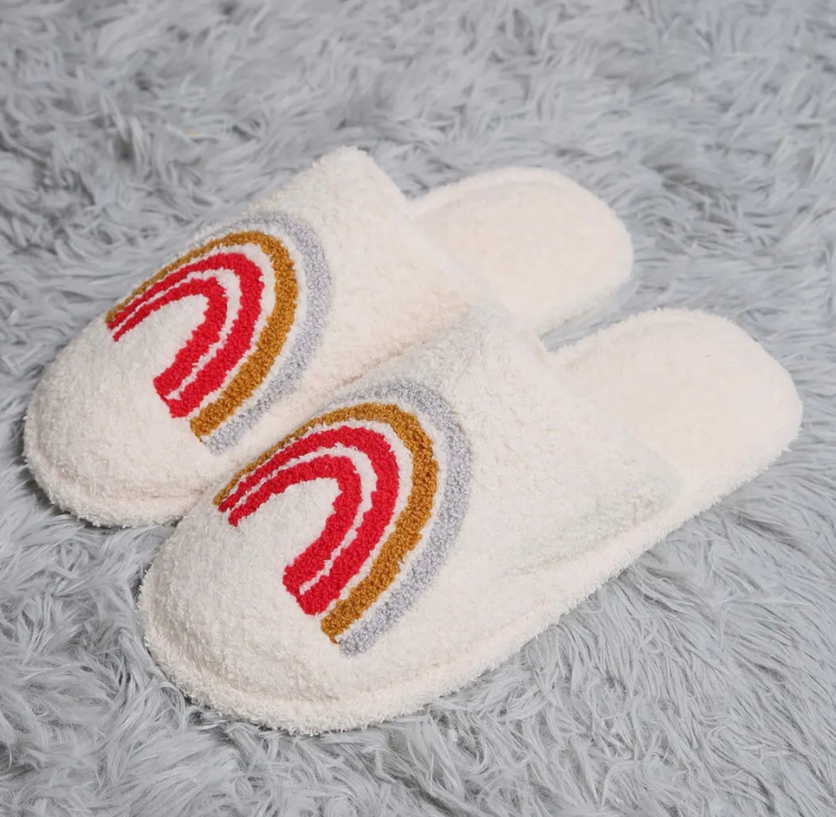 Rainbow slippers