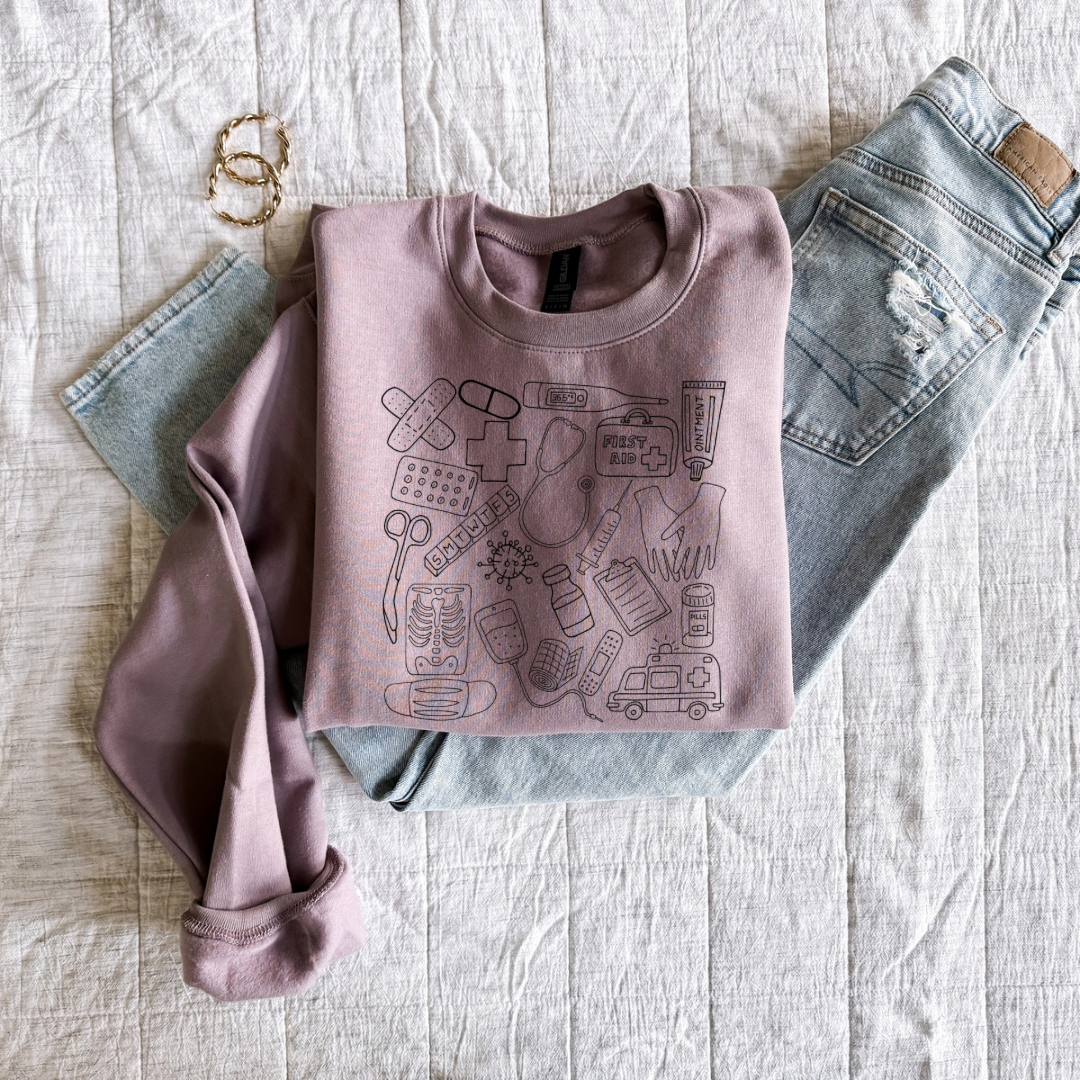 Medical Doodle Sweater